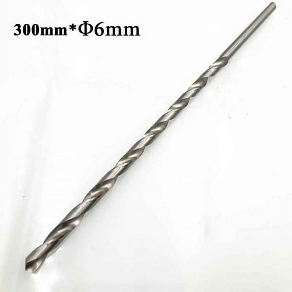 Extra Long HSS Drill Bit Set,2-6mm Diameter,160-300mm Length,Straight Shank for Wood,Aluminum,Plastic