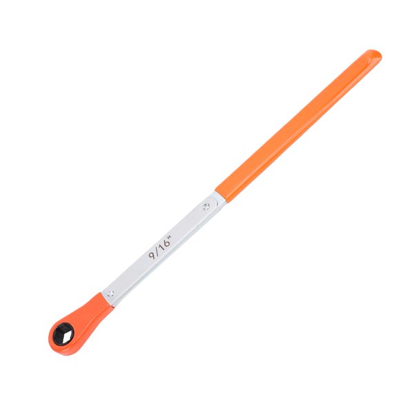 Extra Long Handle Automatic Slack Adjuster Wrench for Heavy Duty Trucks Flexible Brake Adjustment Tool 9/16 inches / 14.2 mm