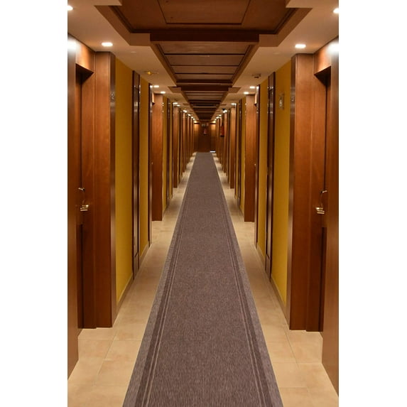 Extra-Long Heavy Duty Runner Rug Skid Resistant Backing Rug Runner Ridged Cut to Size Roll Runner Rugs - 9 Feet x 26 Inch