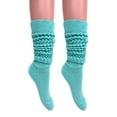 thumbnail image 1 of Extra Long Heavy Slouch Socks Mint 2 Pair Size 9-11, 1 of 8