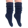 thumbnail image 1 of Extra Long Heavy Slouch Socks Navy 2 Pair Size 9-11, 1 of 7