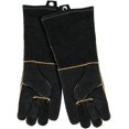 Extra Long Leather Gloves, Extreme High Heat Resistant Gloves, Rugged