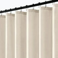 thumbnail image 1 of Extra-Long Cream Shower Curtain, 72 in W x 108 in L — Heavy-Duty Waterproof Boho Farmhouse Polyester, Machine Washable with 12 Metal Hooks, 1 of 7