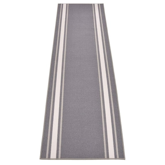 Extra-Long Low Pile Runner Rug Skid Resistant Backing Rug Runner Bordered Geometric Abstract Design Cut to Size Roll Runner Rugs - 6 Feet x 32 Inch