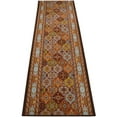 thumbnail image 1 of Extra-Long Low Pile Runner Rug Skid Resistant Backing Rug Runner Traditional Geometric Design Cut to Size Roll Runner Rugs - 13 Feet x 26 Inch, 1 of 7