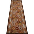 thumbnail image 1 of Extra-Long Low Pile Runner Rug Skid Resistant Backing Rug Runner Traditional Geometric Design Cut to Size Roll Runner Rugs - 2 Feet x 26 Inch, 1 of 7