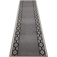 thumbnail image 1 of Extra-Long Low Pile Runner Rug Skid Resistant Backing Rug Runner Trellis Border Design Cut to Size Roll Runner Rugs - 11 Feet x 26 Inch, 1 of 9
