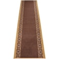 thumbnail image 1 of Extra-Long Low Pile Runner Rug Skid Resistant Backing Rug Runner Trellis Border Design Cut to Size Roll Runner Rugs - 17 Feet x 26 Inch, 1 of 9