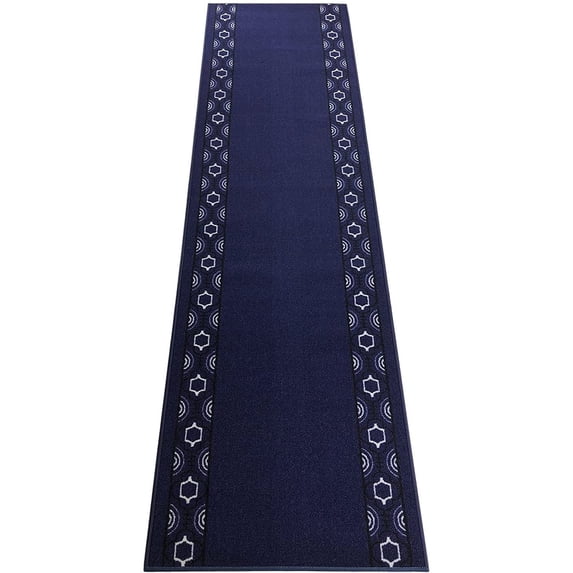 Extra-Long Low Pile Runner Rug Skid Resistant Backing Rug Runner Trellis Border Design Cut to Size Roll Runner Rugs - 22 Feet x 32 Inch