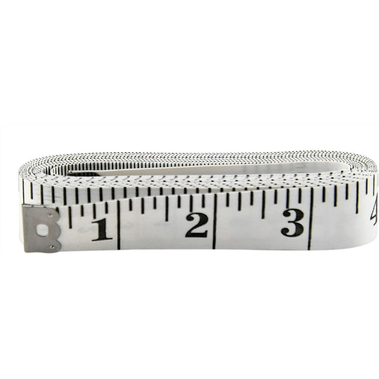 Home-x Extra Long Measuring Tape, Soft Tape Measure, Body Measurements, Sewing Tape Measure, Large Print Markings, 120 L, White