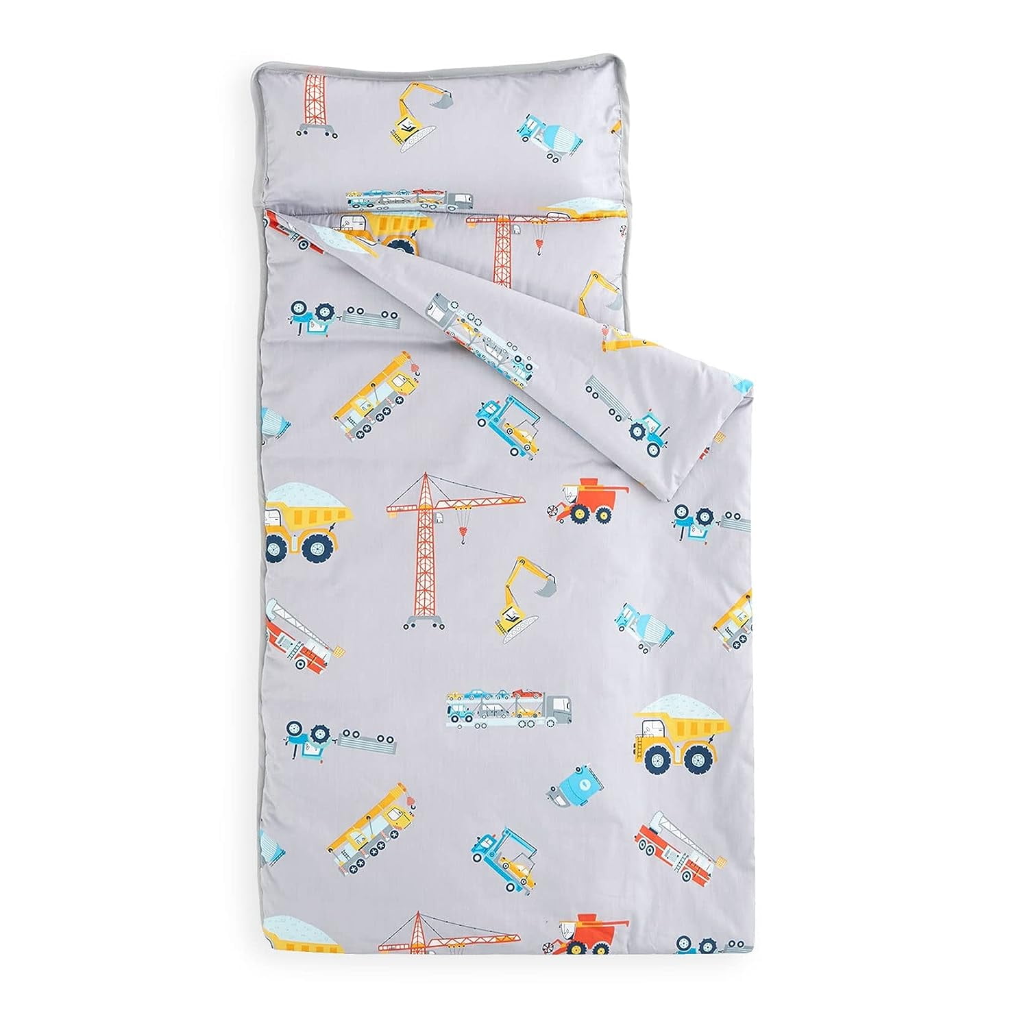 Extra Long Nap Mat with Removable Pillow for Kids Toddler Boys Girls