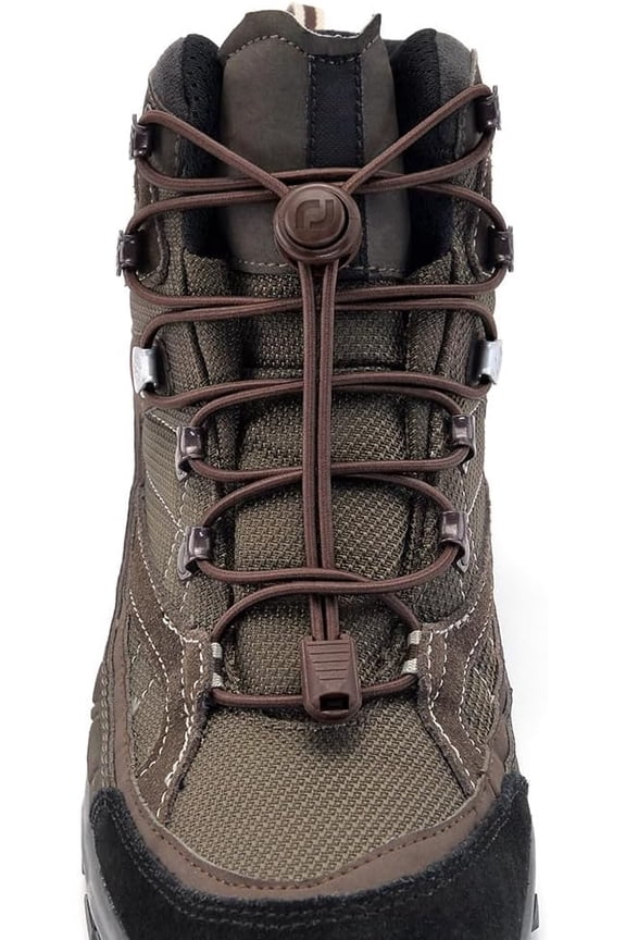 Extra Long No Tie Shoelaces - Elastic Tieless Round Boot Laces for Hiking Shoes, Work Boots and Running Sneakers