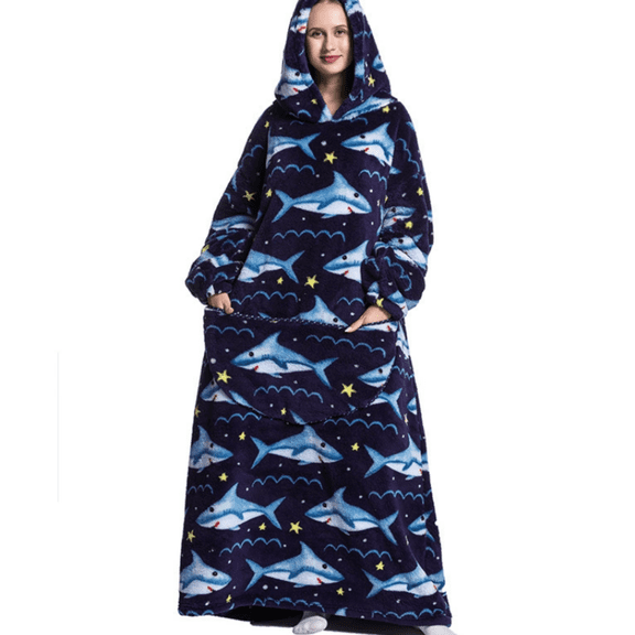 Extra Long Oversized Blanket Hoodie Hooded Wearable Blanket for Women Men