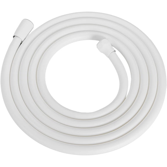 Extra Long PVC Shower Hose - 120 , Flexible Hand Held Shower Replacement for RV, Bathing, Toilet Cleaning, Pet Bathing - Smooth White