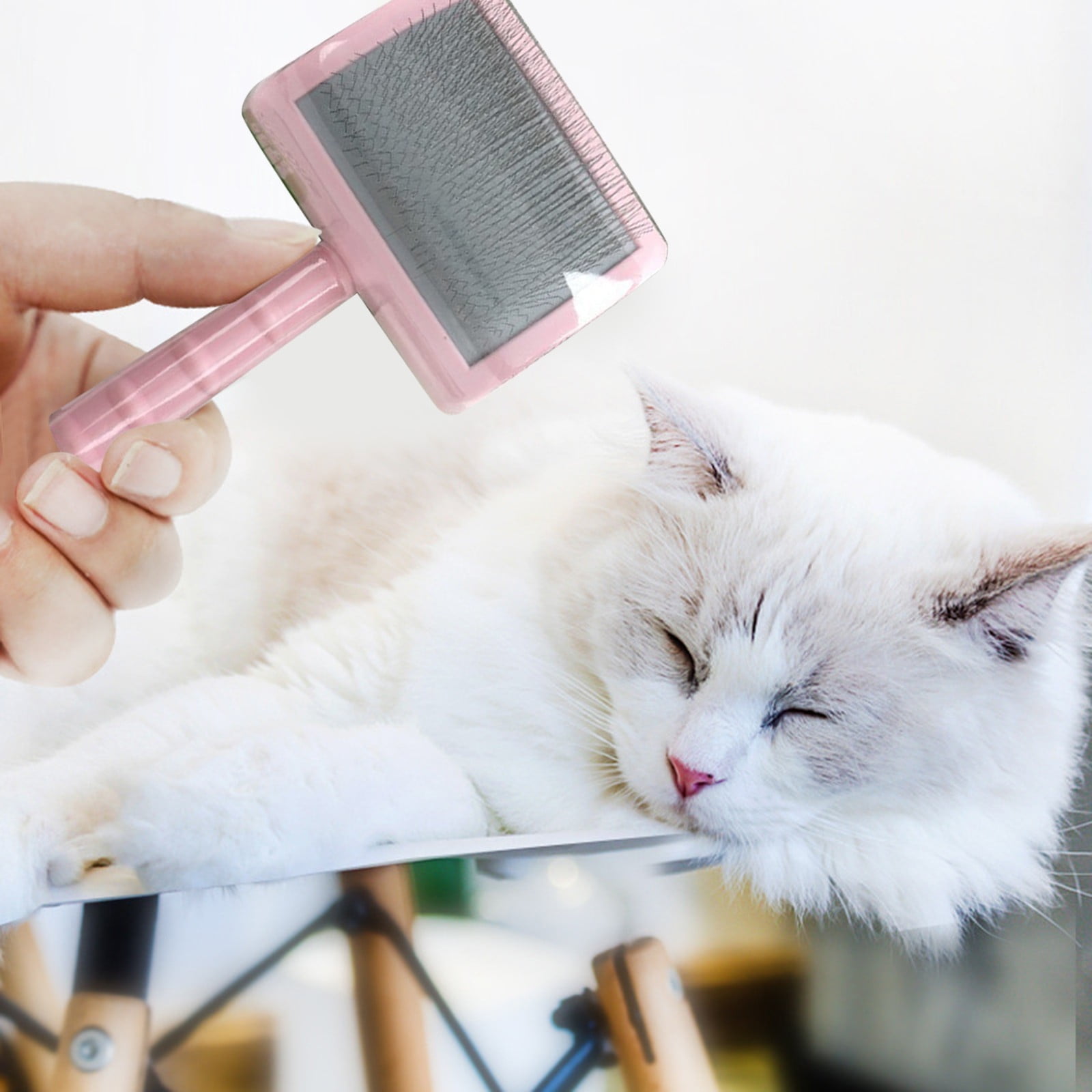 Extra Long Pin Slicker Brush For Large Dog Matted Hair Grooming Wire