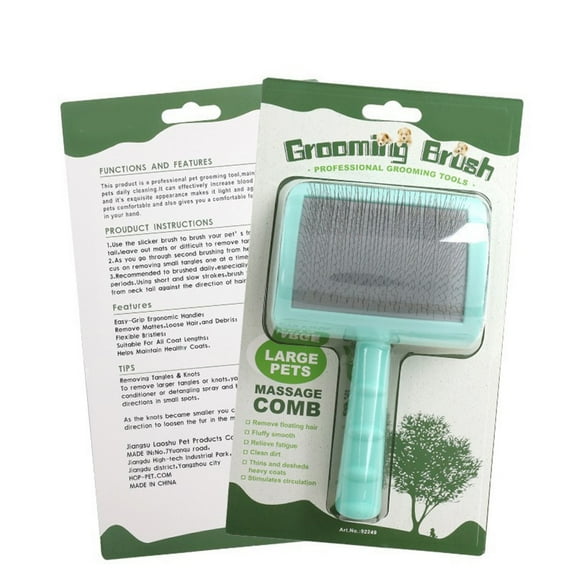 Extra Long Pin Slicker Brush for Large Dog Matted Hair Grooming Wire Brush for Shedding Mats Cats Deshedding and Loose Hair