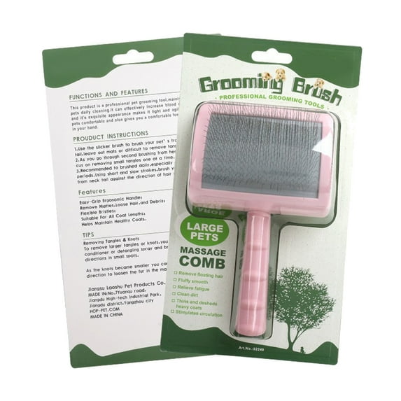 Extra Long Pin Slicker Brush for Large Dog Matted Hair Grooming Wire Brush for Shedding Mats Cats Deshedding and Loose Hair