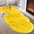 thumbnail image 1 of Extra Long Plush Bedroom Runner Rug - Velvet Fleece Non-Slip Carpet Soft Comfortable Machine Washable Floor Mat for Hallways(Yellow), 1 of 8