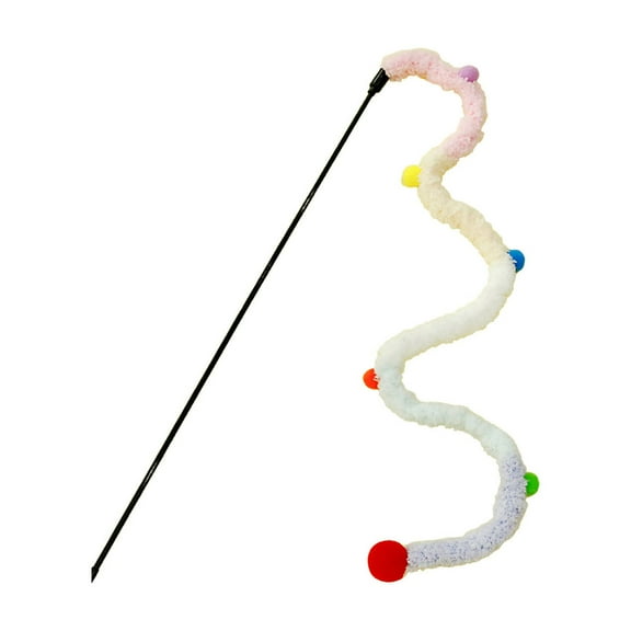 Extra Long Plushs Strips Quiet And Cute Cats Teasing Sticks Kitty Christmas Toys Pet Supplies Caterpillars Plushs Balls