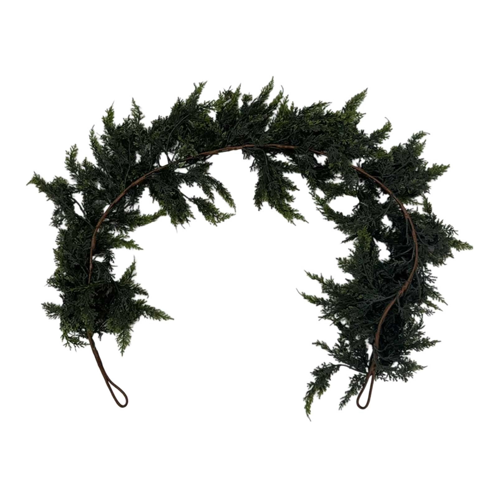 Extra Long Realistic Cedar Christmas Garland for Staircase Decorations ...