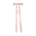 thumbnail image 1 of Extra Long Ribbon Hair Clip with Large Bow - Fabric Hair Accessory, Back-of-Head Style for Versatile Everyday Styling, Durable Clip, 1 of 6