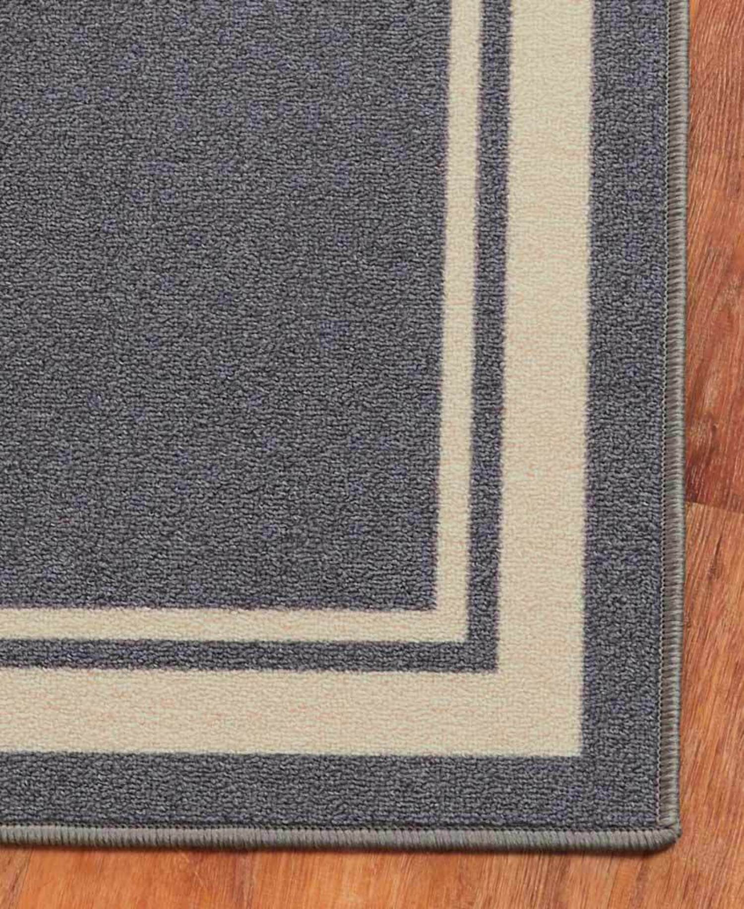 Extra Long Runner Rug – Nonskid Rug – Kitchen, Hallway, Entryway Rug – 26” x 90" - Gray