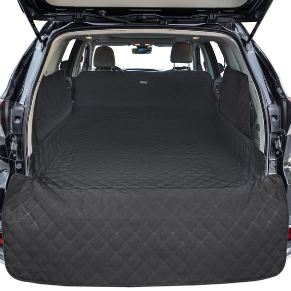Extra Long SUV Cargo Liner for Dogs - Heavy-Duty 900D Oxford Waterproof Pet Cargo Protector with All-Round Protection & TPU Suction Cups, Fits Full-Size SUVs and Minivans