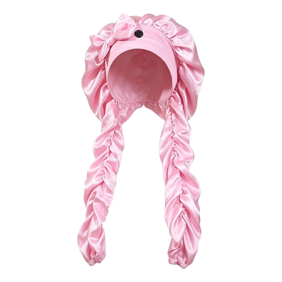 Extra Long Satin Bonnet Sleep Cap for Long Hair Silk Like Hair Protection Hat Adjustable Sleeping Cap for Braids Curls Dreadlocks Curly Hair Care