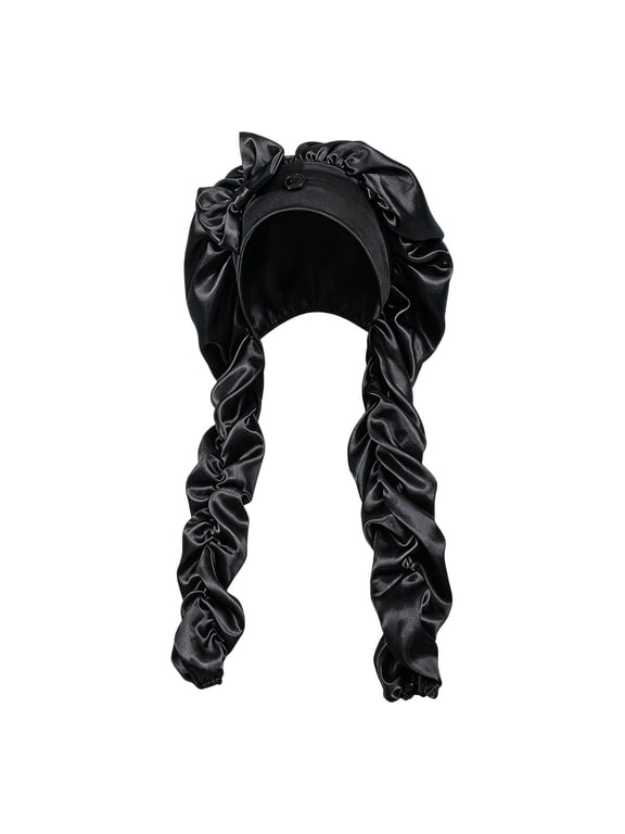 Extra Long Satin Bonnet Sleep Cap for Long Hair Silk Like Hair Protection Hat Adjustable Sleeping Cap for Braids Curls Dreadlocks Curly Hair Care