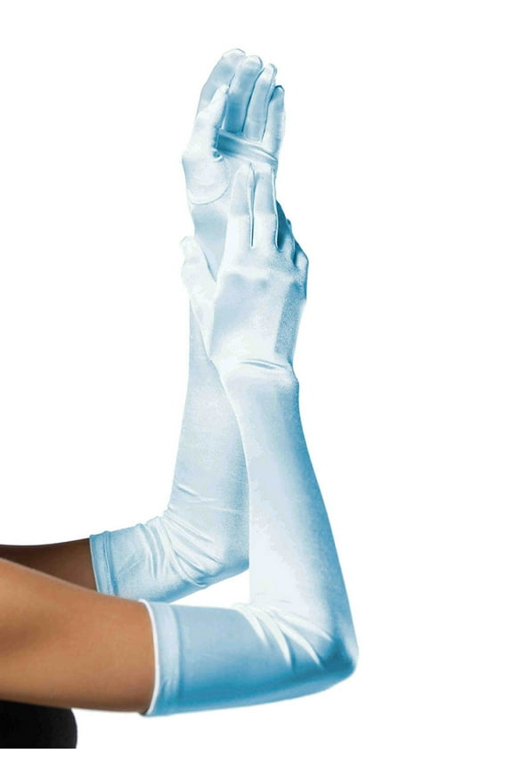 Extra Long Satin Gloves