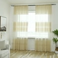 thumbnail image 1 of Extra Long Sheer Curtains, Grommet High Ceiling Light Flitering Long Two Story Sheer Curtains for Living Room and Two Story Room.(Beige, 2 Panels, 40"X108"), 1 of 5