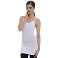 thumbnail image 1 of Extra Long Shelf Bra Cotton Cami Tank Top, 1 of 1