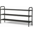 thumbnail image 1 of Extra-Long Shoe Rack for Closet, Shoe Organizer for Front Door Entrance, Stackable Shoe Shelf, Detachable Closet Organizers and Storage, Black, 1 of 8