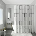 thumbnail image 1 of Extra Long Shower Curtain, 70x78 Inches, Rainproof-drying Shower Curtain With Grommets, Wet And Dry Separation, Machine Washable, 1 of 9