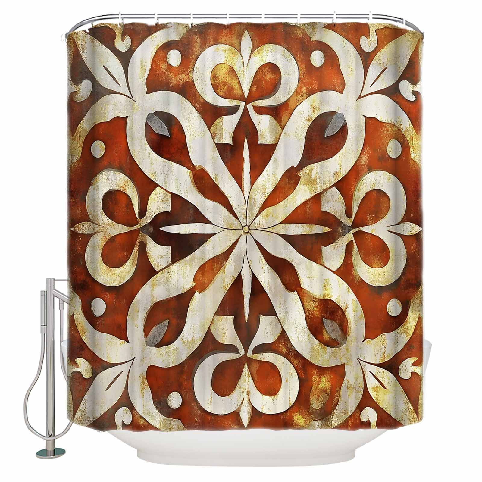 Western Cowgirl Shower Curtain - Funny Horse Design Waterproof Bathroom Decor With Hooks