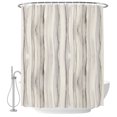 thumbnail image 1 of Extra Long Shower Curtain 72x96 Inch, Wooden Grain Shower Curtain Waterproof Bathroom Decor, Farmhouse Retro Abstract Striped Lines Fabric Bath Curtain Set Accessories with Hooks, 1 of 7