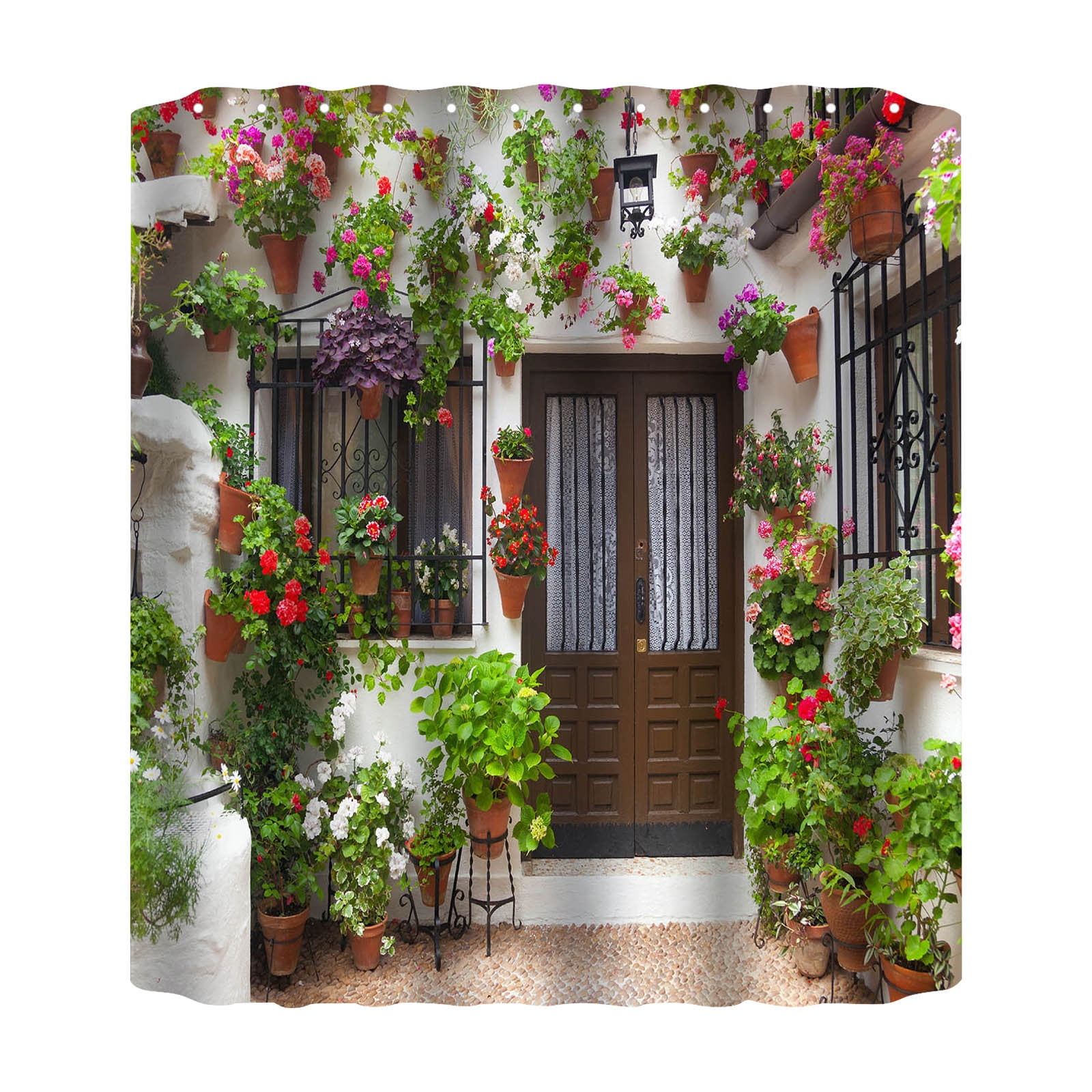 Extra Long Shower Curtain 96 Liner Fabric Shower Curtain with Liner