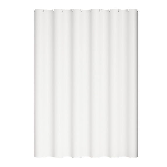 Extra Long Shower Curtain Liner - 47"x 71", Solid Color Waterproof EVA Lightweight Shower Liner for Bathroom with Metal Hook