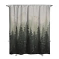 thumbnail image 1 of Extra Long Shower Curtain Misty Forest Shower Curtains for Bathroom Mountain Nature Tree Shower Curtain Set Water Repellent Shower Curtain for Bathtubs Hotel, 72x84 inch, Black, 1 of 4