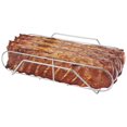 Metal Bbq Rib Rack Extra Long Stainless Steel Rib Rack for Smoking and Grilling 18