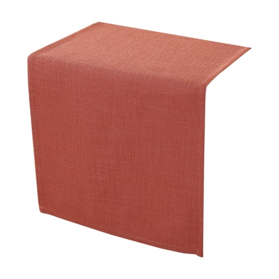 Extra Long Tablecloth 33 in x 70.86 in Woven Linen Fabric for Christmas Table Decorations and Welcome Home Decorations