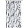 thumbnail image 1 of Extra Long Textured Fabric Shower Curtain 72 Inches Width by 84 Inches Length, Black Printed Dancing Bathroom Curtains Machine Washable, 1 of 6