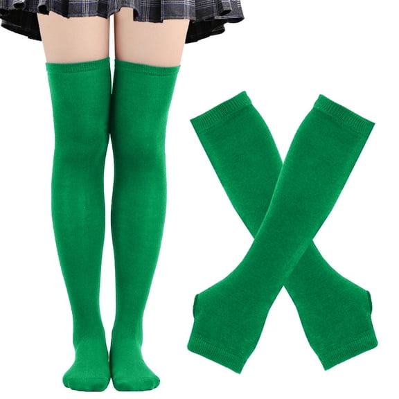 Extra Long Thermal Knit Over The Knee Socks For Winter Warmth Extreme Cold Weather Stretchable Soft Cozy Comfort Indoor Outdoor Activities