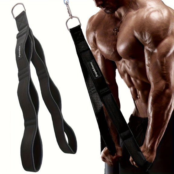 Extra Long Triceps Rope Attachment, Comfortable Grip Cable Rope for Gym Strength Training