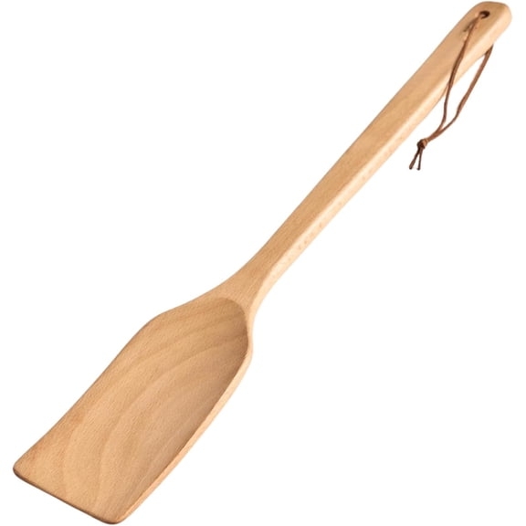 Extra Long Wooden Spatula - 18-inch Heavy Duty Stir Paddle for Cooking in Big Pots - Big Cooking Spoon For Cajun, Brewing, Grill, Mixing, Stirring - Solid Hard Large Spatula