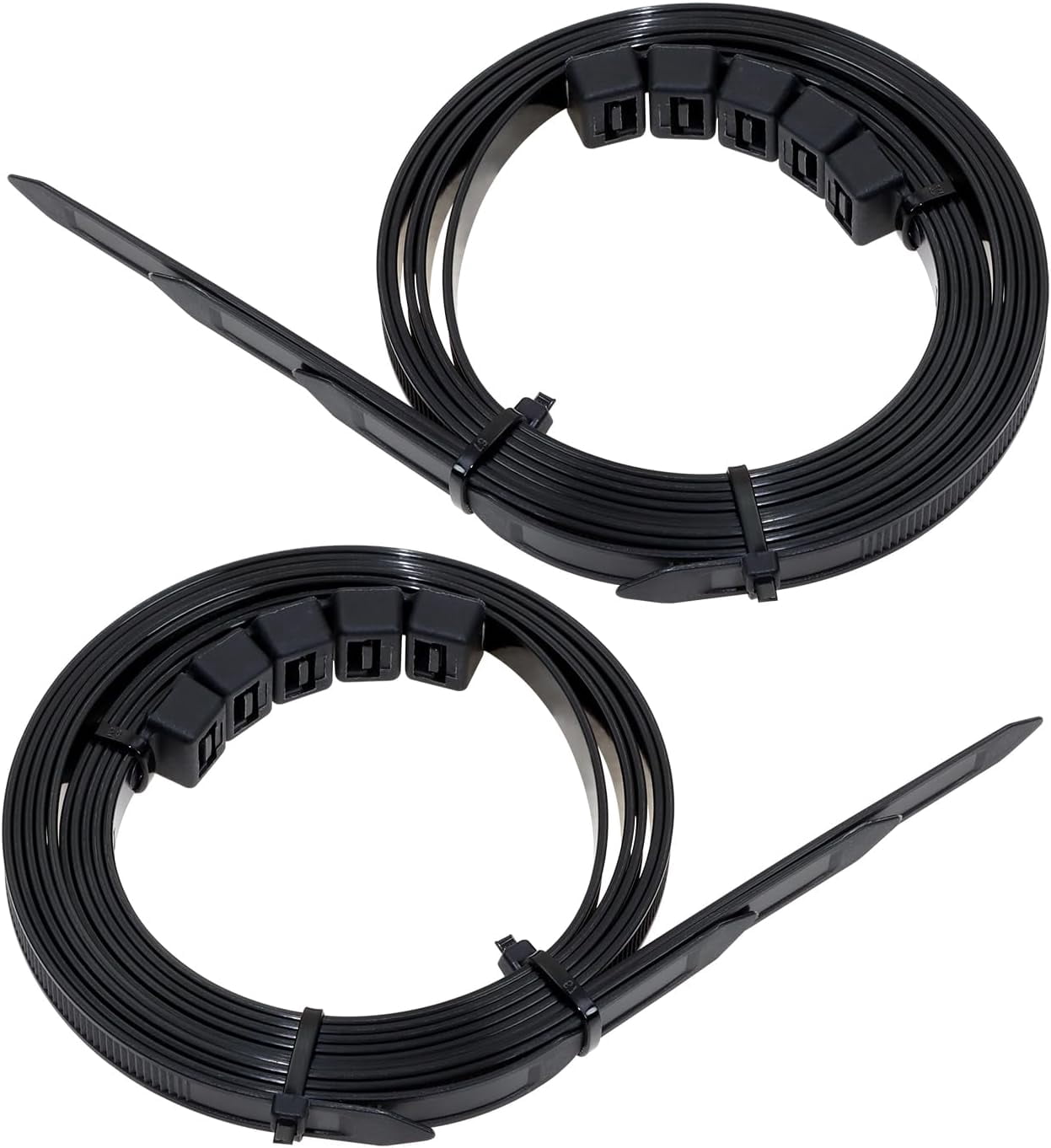 EzySup Extra Long Zip Ties Heavy Duty For Outdoor Use,450mm X 4.8mm,22kg Tensile Strength,100 Pieces,Black