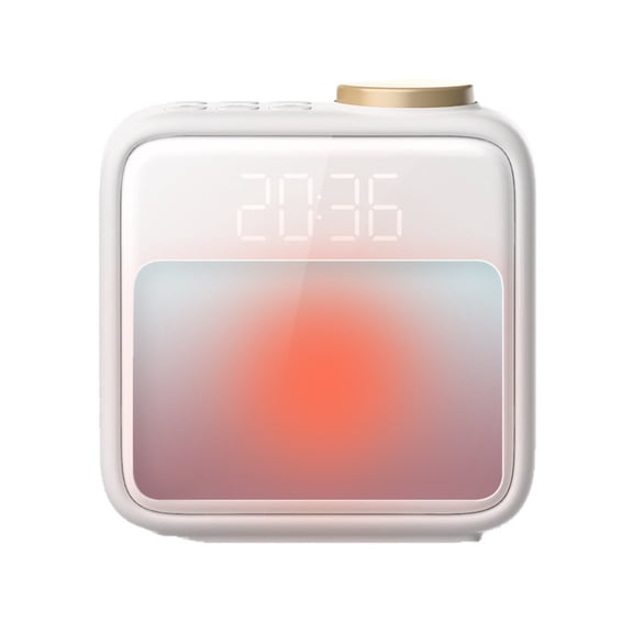 Extra Loud Alarm Clock with Wireless Bed Shaker, Vibrating Dual Alarm with Light Wake Up for Heavy Sleepers & Hearing Impaired, 6-Color Night Light, 6 Sounds, Dimmer, Charger