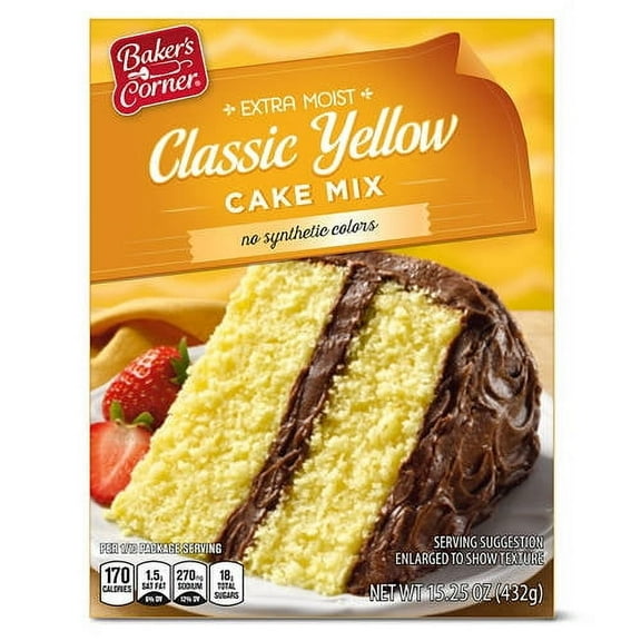 Extra Moist Classic Yellow Cake Mix, 15.25 oz- Pack of 3