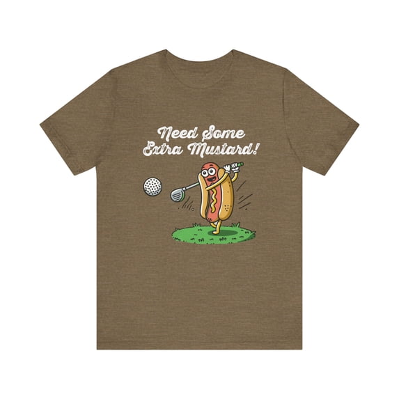 Extra Mustard | Hot Dog | Golf T-Shirt