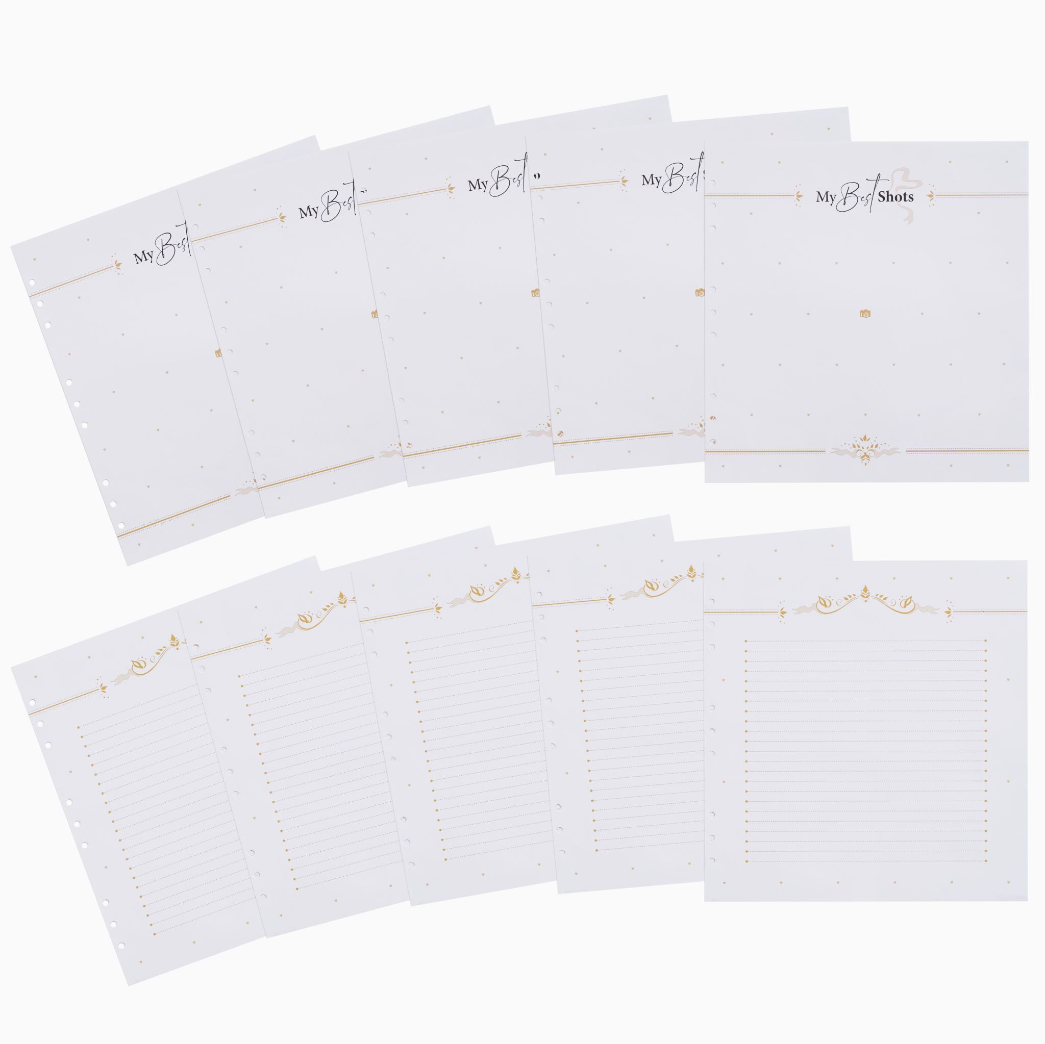 Refill Paper Notes Extra Pages for Photos and Notes - Baby Memory Book Refill Paper Set ...